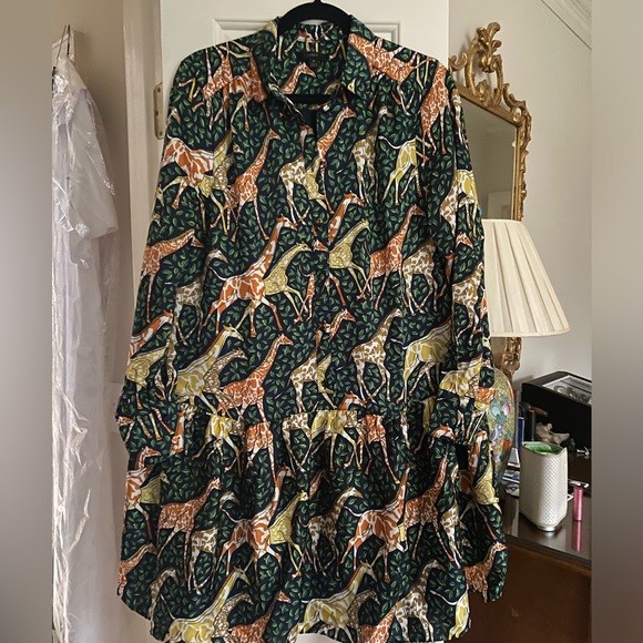 J. Crew Dresses J Crew Giraffe Shirt Dress Poshmark